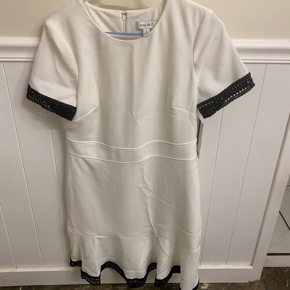 Off-white/Black Nine West Dress ✨NEW✨